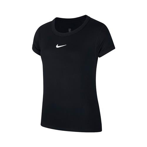 Nike Court Dri-Fit Girls Top (Black)