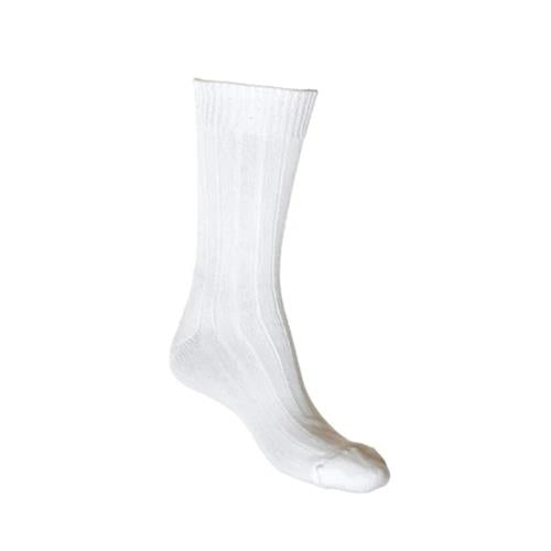 Lafitte Cotton Cushion Foot Socks (White)