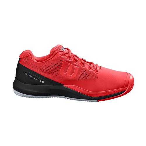 Wilson Rush Pro 3.0 Clay Mens Shoe (Infrared/Black/Blue)
