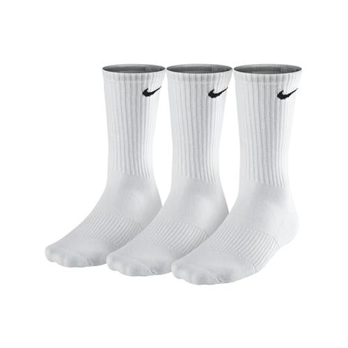 Nike Performance Cotton Cushioned Crew Socks 3pk (White)