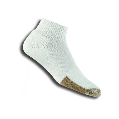 Thorlo TMX13 Tennis Mini Crew Socks (White/Brown)