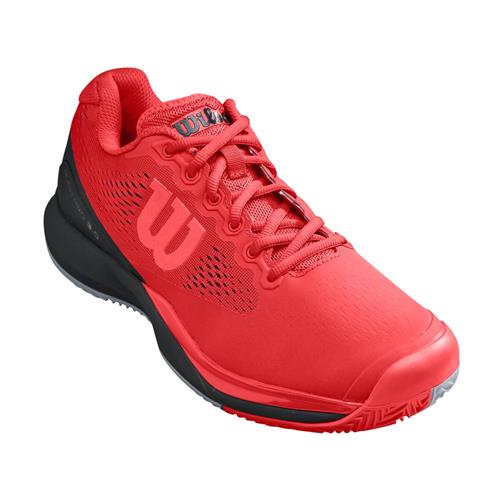 Wilson Rush Pro 3.0 Clay Mens Shoe (Infrared/Black/Blue)