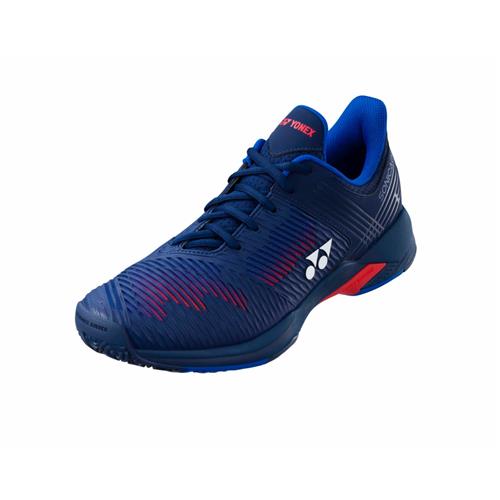 Yonex 2021 Sonicage 2 All Court Wide Men's Tennis Shoes (Navy/Red)