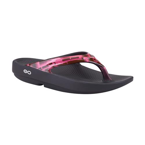 OOFOS OOlala Luxe Geo Pink