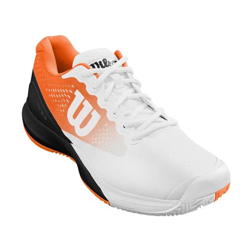 Wilson Rush Pro 3.0 Paris Clay Mens Shoe (White/Orange/Black)