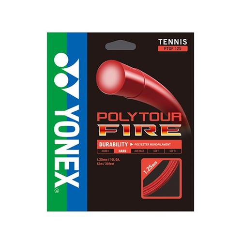 Yonex Poly Tour Fire 125/16 (Red) String 12m Set