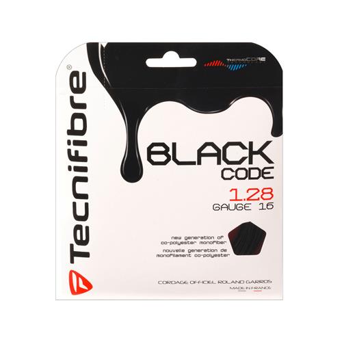 Tecnifibre Black Code 128/16 String Set (Black)