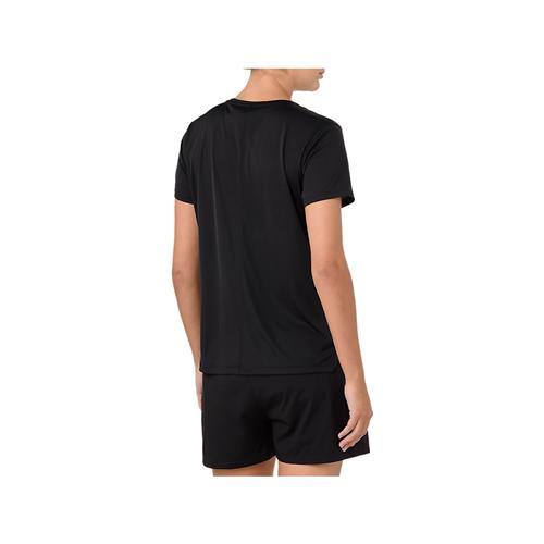 Asics Women's Silver Short Sleeved Top (Performance Black)