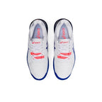 Asics Gel-Resolution 8 Clay Womens Tennis Shoes (White/Lapis Lazuli Blue)