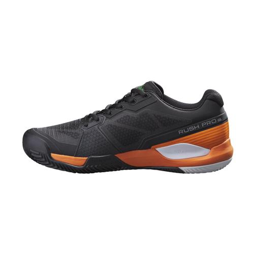 Wilson Rush Pro 3.5 Clay Paris Mens Tennis Shoes (Black/Orange)