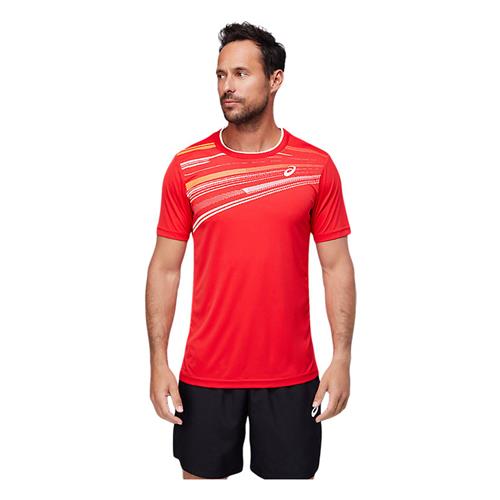 Asics Men's Court GPX Short Sleeved Top (Electric Red)