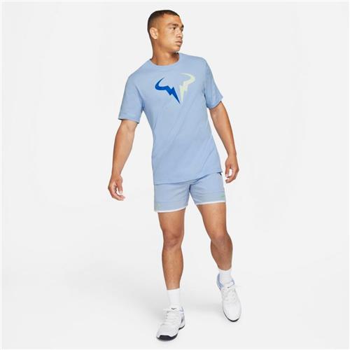 Nike Court Dri-FIT RAFA Tee (Aluminium/Lime Ice/Hyper Royal)