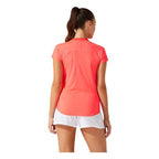 Asics Womens Court Piping Short Sleeved (Diva Pink)