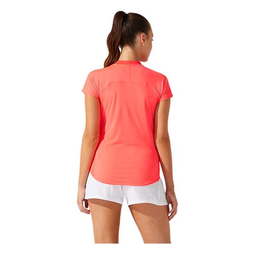 Asics Womens Court Piping Short Sleeved (Diva Pink)