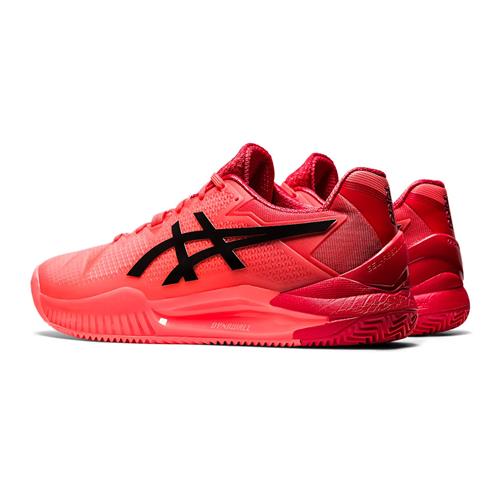 Asics Gel-Resolution 8 Clay Mens Shoe (Sunrise Red/Eclipse Black)