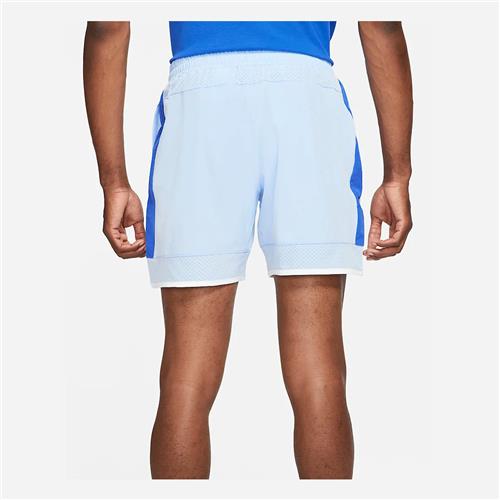 NikeCourt Dri-Fit Advantage RAFA Short (Aluminum/Hyper Royal/White/Lime Glow)