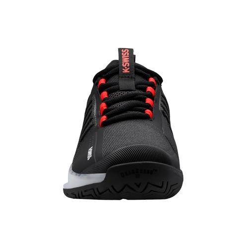 K-Swiss Bigshot Light 4 Junior Tennis Shoes (Black/White/Poppy Red)