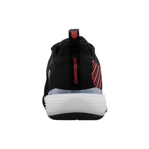 K-Swiss Bigshot Light 4 Junior Tennis Shoes (Black/White/Poppy Red)