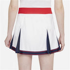 Nike Court Womens Dri-Fit Slam Skirt (White/University Red/Binary Blue)