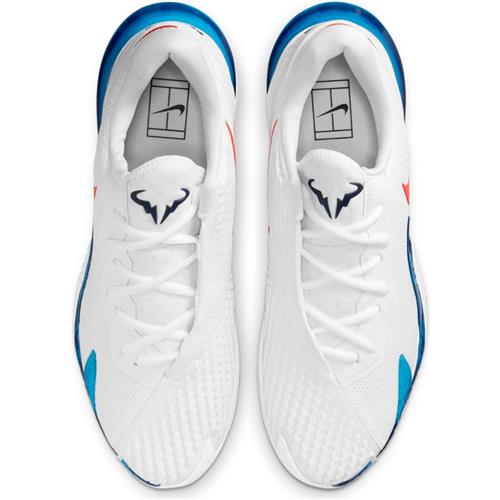 Nike Air Zoom Vapor Cage 4 Rafa Mens Shoe (White/Chile Red/Binary Blue)