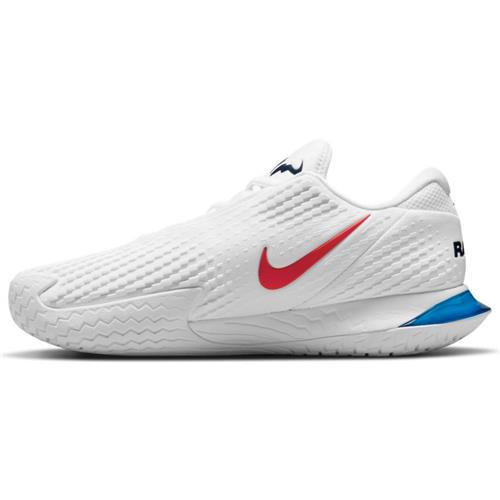Nike Air Zoom Vapor Cage 4 Rafa Mens Shoe (White/Chile Red/Binary Blue)