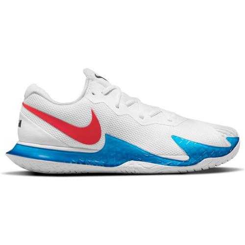 Nike Air Zoom Vapor Cage 4 Rafa Mens Shoe (White/Chile Red/Binary Blue)