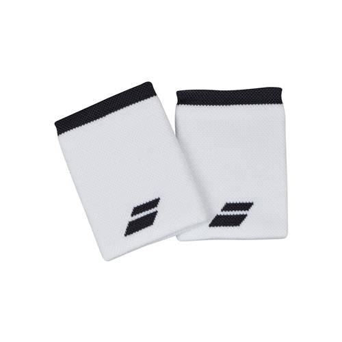 Babolat Logo Wristband 2 Pack (White/Dark Grey Rabbit)
