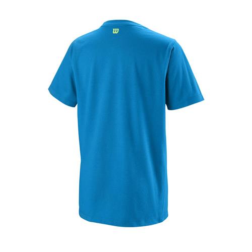 Wilson Boys Tramline Tech Tee (Brilliant Blue)
