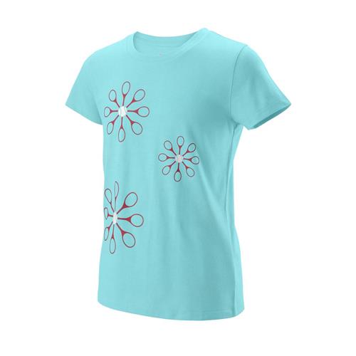 Wilson Girls Floret Tech Tee (Island Paradise)