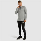 Ellesse Mens Bovaro 1/2 Zip Top (Grey Marl)