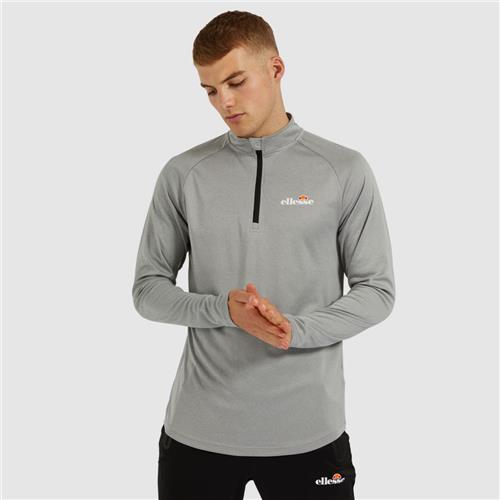 Ellesse Mens Bovaro 1/2 Zip Top (Grey Marl)