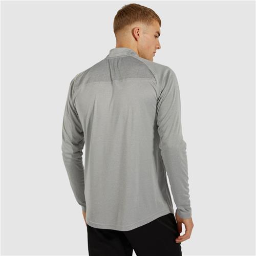 Ellesse Mens Bovaro 1/2 Zip Top (Grey Marl)
