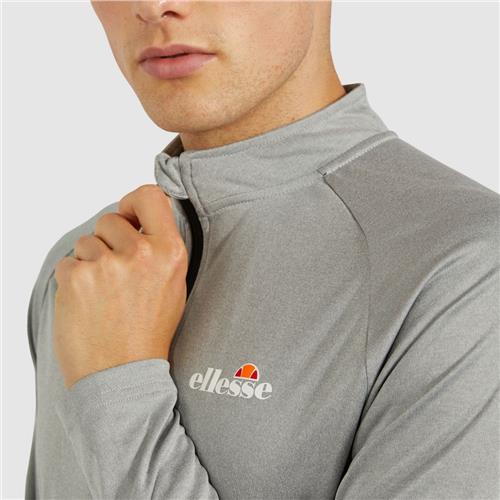 Ellesse Mens Bovaro 1/2 Zip Top (Grey Marl)