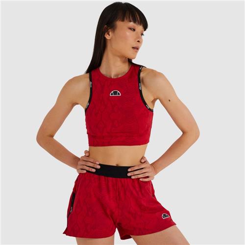 Ellesse Womens Kinarva Crop Vest (Dark Red)