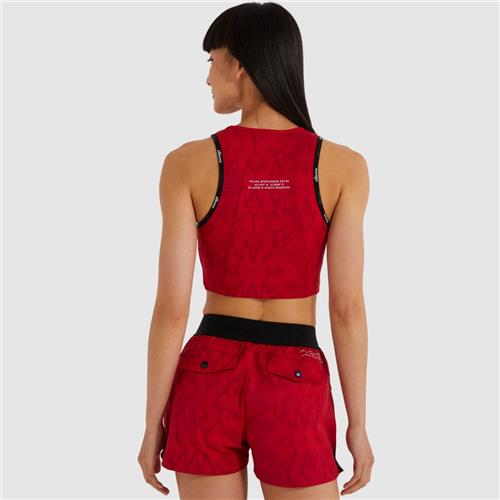 Ellesse Womens Kinarva Crop Vest (Dark Red)