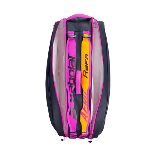 Babolat Pure Aero RAFA 6 Racquet Tennis Bag (Black/Orange/Purple)