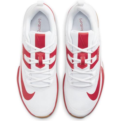 Nike Vapor Lite Clay Mens Shoe (White/University Red-Wheat)