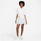Nike Court Womens Dri-Fit Club Regular Skirt (White/Gorge Green)