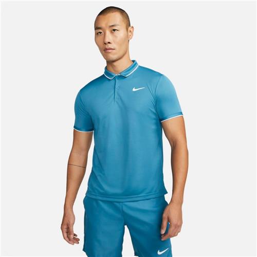 Nike Court Mens Dri-Fit Victory Polo (Rift Blue/White)