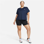 Nike Court Womens Dri-Fit Victory Short Sleeve Top (Navy)