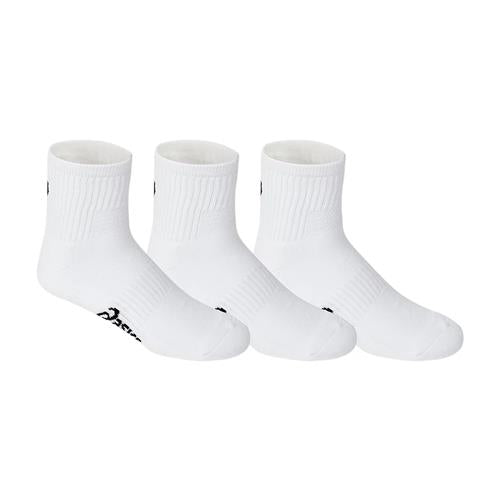 Asics Pace Quarter Sock 3 Pack (Brilliant White)