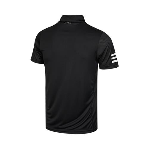 Adidas Mens Club 3 Stripe Polo (Black/White)
