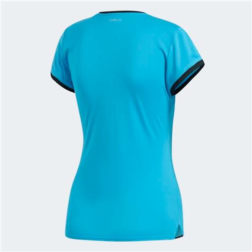 Adidas Womens Club 3 Str Tee (Shock Cyan)