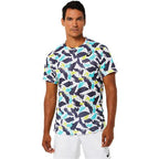 Asics Mens Match Graphic Short Sleeved Top (Brilliant White)