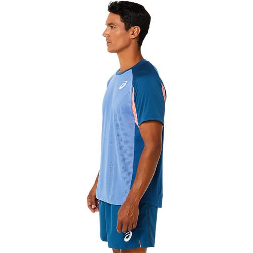 Asics Mens Match Actibreeze Short Sleeve Top (Light Indigo)