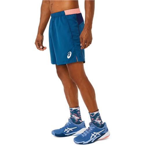 Asics Mens Match 7in Short (Light Indigo)