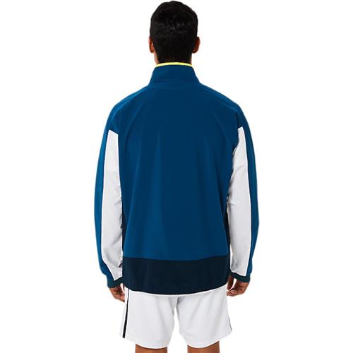 Asics Mens Match Jacket (Mako Blue/Brilliant White)
