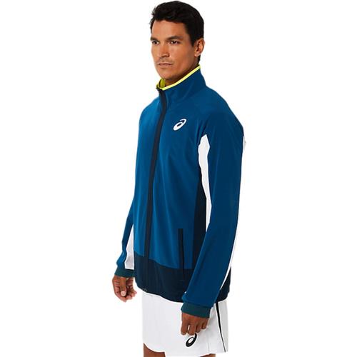 Asics Mens Match Jacket (Mako Blue/Brilliant White)