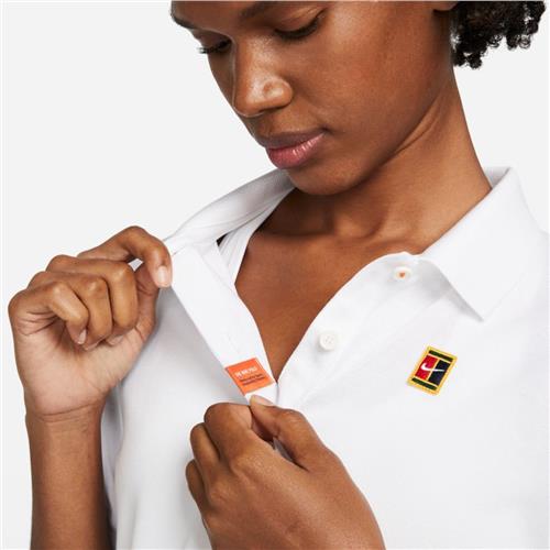 Nike Women's Heritage Polo (White/Brilliant Orange)