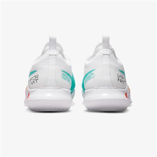 Nike React Vapor NXT HC Womens Shoe (White/Habanero Red/Pomegranate/Washed Teal)